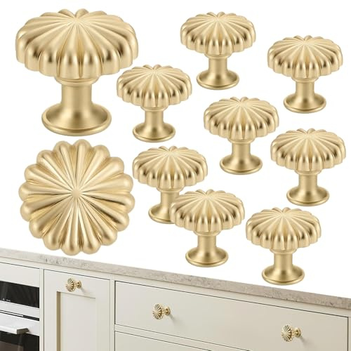Manijas de muebles de cocina genéricas de 10 piezas – Botones de muebles estilo – Manijas antiguas de zinc para armario, armario, dormitorio, cuarto de baño, muebles de salón, garaje