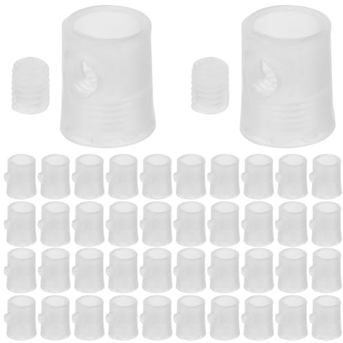 Ciieeo 50 Pezzi Morsetti per Cavi in Plastica M10 Bloccacavo Filettato per Lampade a Sospensione Connettori per Luci da Soffitto Raccordi per Cordino per Fissaggio Sicuro e Ordinato