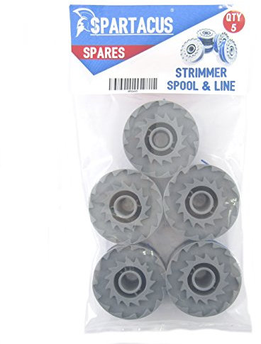 Spartacus 5x Spool and Line Fits Weed Eater Mini Auto Twist n Edge TNE-600 cordless Strimmer