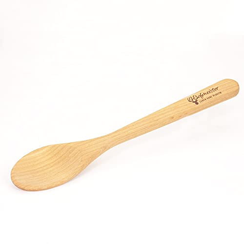 HOFMEISTER® Servier-Löffel aus Kirsch-Holz, Gemüselöffel handgefertigt im EU Familienbetrieb, Schöpflöffel zum Kochen und Backen, 32 x 5,9 x 1 cm (1 Stück)