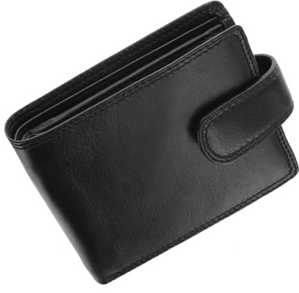 WEDMAY Men's Leather Wallet with Coin Pocket, RFID Blocking and Gift Box