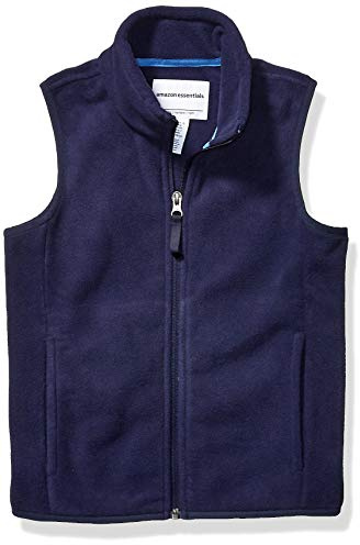 Amazon Essentials Gilet Invernale in Pile Bambini e Ragazzi, Blu Marino, 11-12 Anni