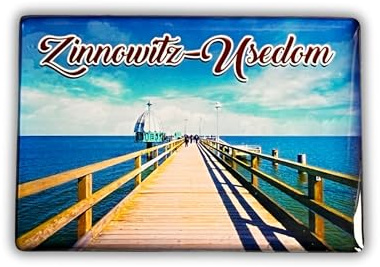 Zinnowitz,Insel Usedom-Deutschland -Souvenir-Kühlschrankmagnet Fridge Magnet, Reiseandenken 271105