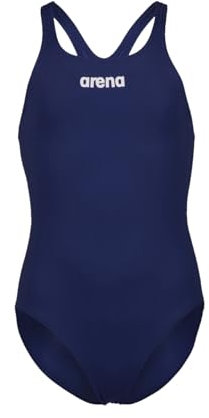 ARENA Solid Swim PRO Team Costume Intero Bambina, Costume da Bagno ad Asciugatura Rapida, Costume da Bagno Sportivo in Tessuto MaxLife Eco con Massima Resistenza al Cloro e Protezione UV UPF 50+
