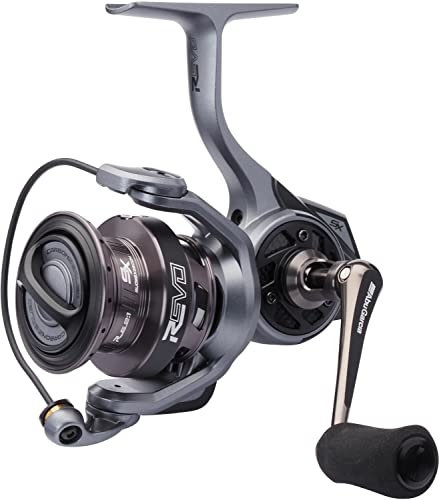 Abu Garcia Spinnrolle, Revo SX Spinnrolle, Raubfischangeln, Süßwasserangler, Barsch, Hecht, Zander, Schwarz/Grau, 5.1:1 Übersetzung, robust & leicht, 9+1 Lager, 2500