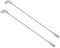 2 PCS NUZAMAS Cuillère à mélanger en acier inoxydable 12 pouces Bar Cuillère à cocktail longue manche avec extrémité goutte à goutte Design pour crème glacée Café Jus Thé Sliver