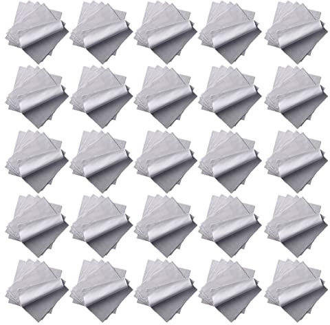 Tyenaza Chiffons De Nettoyage pour Lunettes Gris Clair, 100 Pièces, en Daim Microfibre Doux, Essentiels D'essuyage pour Lunettes