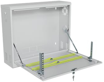 Stalflex CCTV Case Rack 19 Pollici 3U - Armadio di Rete Realizzato in Metallo per Impieghi Gravosi - Armadio Rack con Custodia Chiudibile a Chiave