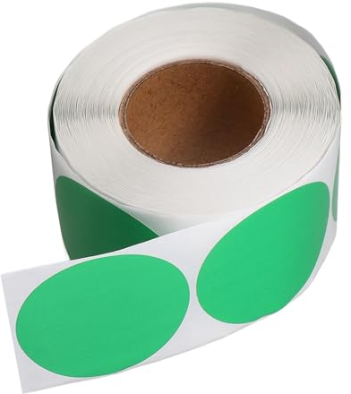 VILLFUL 1rolle Runde Thermoetiketten Selbstklebend Pro Beschreibbar Für Adress Und Preisetikettierung Vielseitig Einsetzbar Für Lagerung Und Organisation