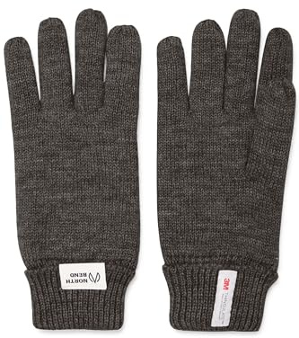 NORTH BEND NBRamon Unisex Handschuhe Fingerhandschuhe Outdoor atmungsaktiv wärmend, Größe:L/XL, Farbe:Dark Grey Melange (1011)