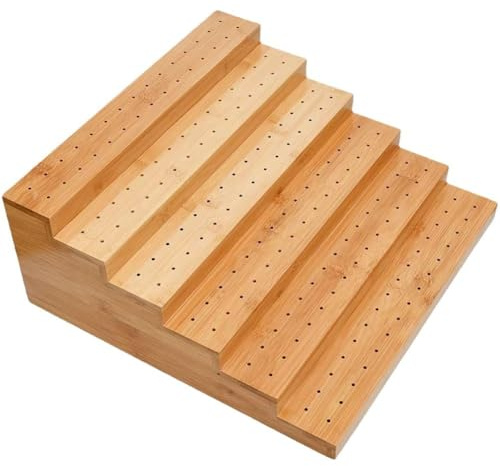 Lpitoy Support De Brochette en Bois, Support De Pic À Cocktail en Bois À 180 Trous, Présentoir De Buffet À 6 Niveaux, Support De Pic À Pic pour Buffet De Cocktail