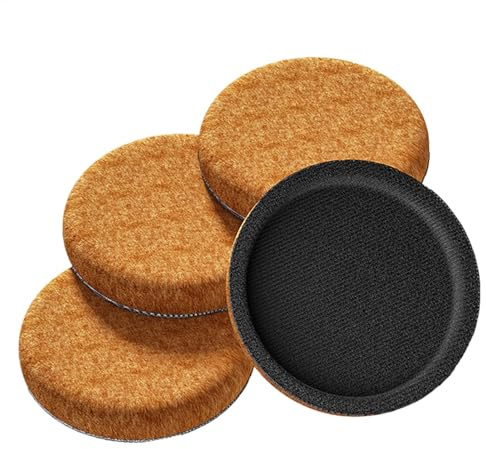 Filz-Möbelgleiter – Möbelgleiter, 4 x tragbare Teppichgleiter für Möbel | Bewegliche Scheiben für schwere Möbel, Wiederverwendbare Möbelgleiter