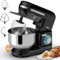 Brixy Küchenmaschine - Küchenmixer - 5L Edelstahl Rührschüssel - Küchenroboter - Küchenmaschine - Inkl. Zubehör - 1000W - Schwarz