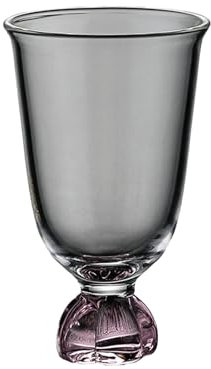 Copa de vino rosa de vidrio de borosilicato original, 40 ml, copa de vino floral (rosa)
