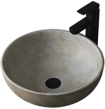 Lavabo Salle de Bain Lavabo à Poser for Balcon extérieur, Salle de Bain intérieure, lavabo Rond for la Maison Vasque à Poser