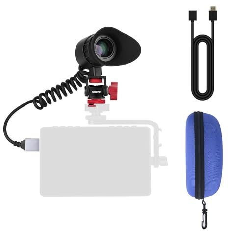 Electronic Viewfinder Portable Large Screen HDMI-Compatible Photographic Camera External Display with Hot Shoe Holder