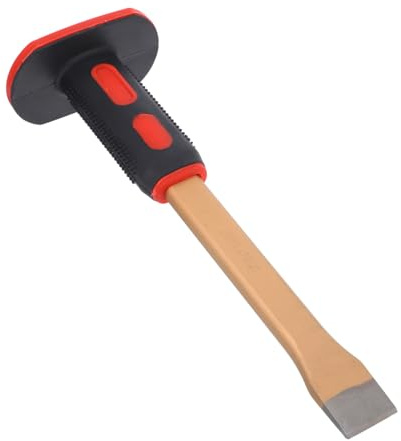 Scalpello da Muratura in Lega di Tungsteno, con Protezione Mano | Pietra e Cemento, Uso Professionale in Muratura, Design Ergonomico e Struttura Heavy Duty