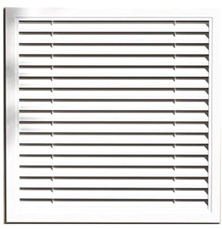 LIKANGLONGJU Cubre Radiadores de Pared, Balda Radiador con Rejilla Metálica, Ideal para Instalar en la Pared de Dormitorios y Salas de Estar(White,40x40cm/16x16in)