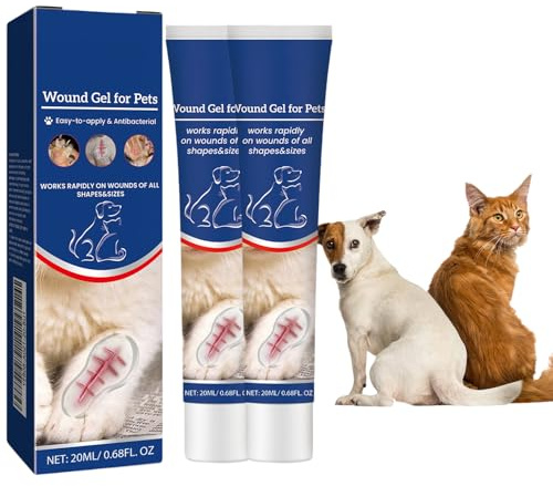 Wundpflegegel für Hunde und Katzen,Pet Wundpflegegel,Wound Gel for Pets,Wundsalbe für Hunde und Katzen,Wundgel für Katzen und Hunde,Schutzgel für Hunde und Katzen,Fördert die Wundheilung,20ml