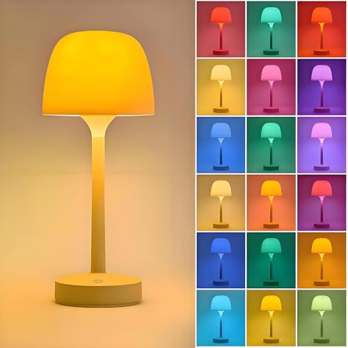 VerveAura Rechargeable Waterproof Shower Lamp, Cordless LED Bathroom Table Light, Ambient Mood Lamp for Bathtub, Spa, Bedroom, Bedside & Nightstand Decor Lighting