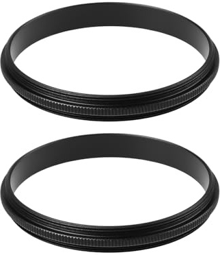 YINETTECH 2pcs 52mm to 52mm Male to Male Macro Reverse Coupling Ring for Macro Photography