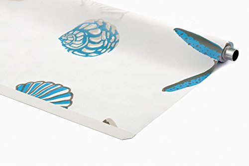 KS Handel 24 ERSATZROLLE HALB-kassetter DUSCHROLLO ALLA designs 7 bredder enkel växel (180 x 240 cm, Oceanic)