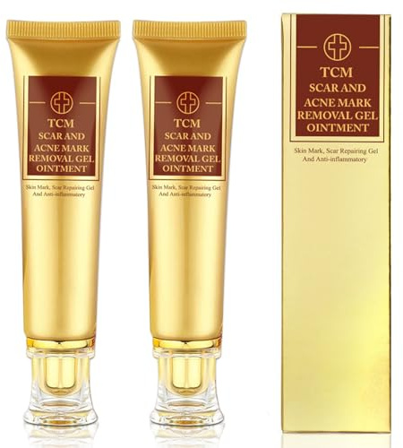 Crème de réparation de Peau, Traitement Crème pour Cicatrices,Vergetures, L'acné Brûle Coupe Peau Accident Blessure Chirurgie Cicatrices (Lot de 2)