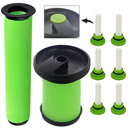 SPARES2GO Green Washable Filters and Fresheners for Gtech System AirRam MK2 K9 Multi Cordless Vacuum Cleaners