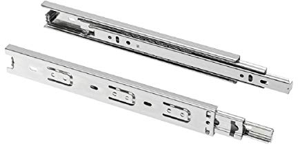 MS Beschläge Guías de cajón (1 par, 35 mm de altura, telescópicas, 400 mm)