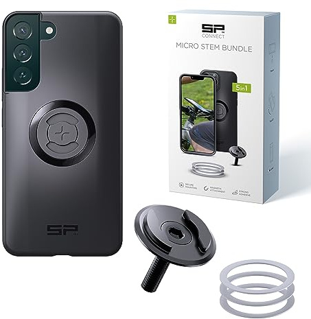 SP CONNECT Micro Stem Bundle | SPC+ | für Samsung S22+ Handy Halterung für den fahrradlenker | Smartphone Halterung Fahrrad | handyhalter