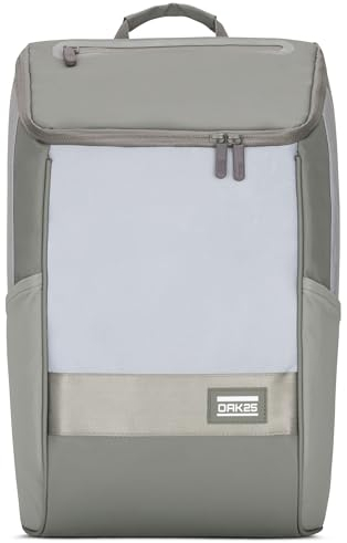 OAK25 Gepäckträgertasche Grün - Daybag Bike - Reflektierender 2-in-1 Tagesrucksack und Tasche für Gepäckträger - Rucksack für Radfahren Alltag Arbeit Reisen - Wasserabweisend