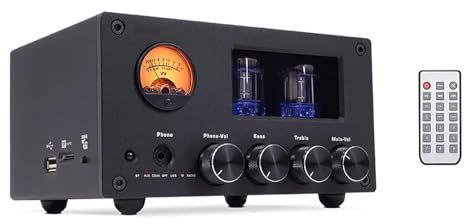 Audio Switching Amplifier, 4 Inputs and 2 Outputs, HIFI Lossless Highly Restored Output, Using 5532 Op Amp Chip, Supports Bluetooth 5.0/USB/TF Card/radio Coaxial/optical Fiber/stereo RCA