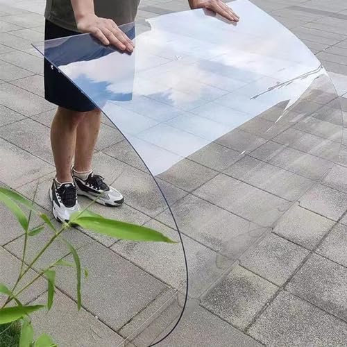 ZHUOZ1T Polycarbonat-Dachplatten,Gewächshausplatte,2mm PC Endurance Board,Stoßfestes UV-Schutz Isolierplatten,Ersatzplatten Für Freien,Carports,Vordächer,Terrassen,Balkon (1m x 6m)