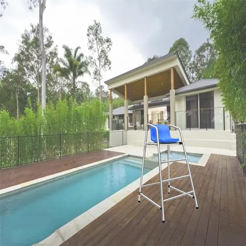 MZZKFC Rettungsschwimmer-Stühle Abnehmbarer Poolside Lifeguard, 300KG/661.4 LBS Belastbarkeit, Heavy Duty Rustproof Lifeguard Chair Für Strand/See/Patio Und Outdoor Deck Chairs(H 59.1 in/1.5m)