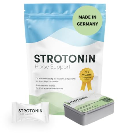 Strotonin Pferd Nerve | Beruhigungsmittel Pferd Stress & Unruhe - 10 STK