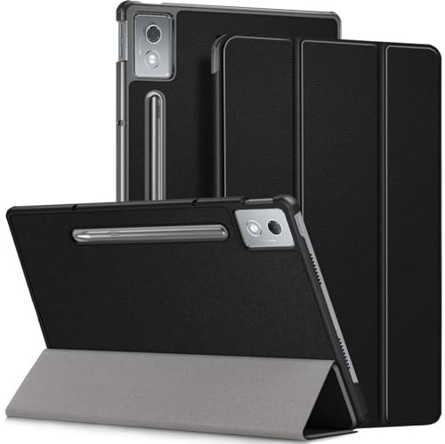 HEISHAYU Hülle für Lenovo Idea Tab Pro 12.7 Zoll 2025 Tablet,Schutzhülle mit Auto Schlaf/Wach Funktion,Schwarz
