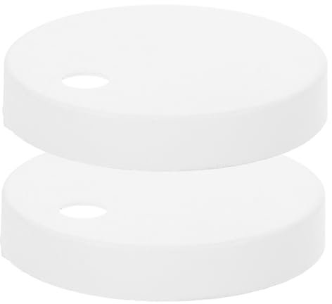 Lurrose Plastic Toilet Seat Fittings, White Toilet Bolt Caps Cover Screws Universal Compatibility, Easy Installation and Polished Finish for Bathroom,