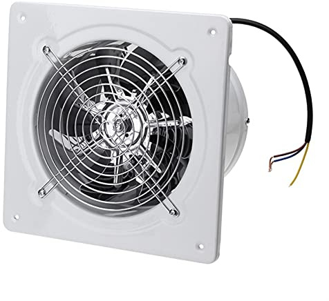 KLYDBMYT Extractor de Aire de 4 Pulgadas y 20 W de Alta Velocidad para Inodoro, Cocina, baño, Pared, Ventana, Vidrio, pequeño, Color Blanco