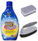 Inovake®, Carpet Cleaning Shampoo, Carpet And Rug Stain Remover Hand Shampoo, Scrubbing Brush and Dual Sided Sponge to Use with 1001 Carpet Shampoo for High Traffic Areas, 500ml Hand Cleaning Solution