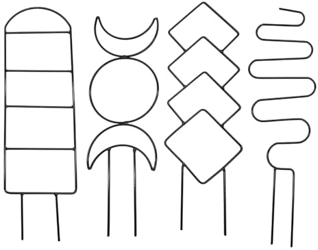 Traliccio in metallo per piante in vaso, struttura di supporto per piante rampicanti, obelisco durevole per fiori di vite, glorie mattutine, pothos e coltivazione indoor, supporto decorativo