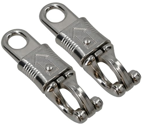 AB Tools Panic Hook - Juego de 2 grilletes de liberación rápida para animales ecuestres