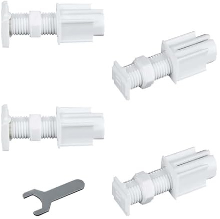 Venetian Blinds Brackets - ShiningUU 4 Pack No Drill Blinds Fittings | Tool-Free Venetian Blind Brackets for Inside Windows | Twist & Lock Roller Blinds Holder(White)