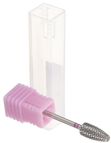 Homoyoyo Broca para Cutículas de Uñas 1 Unidad Tamaño Doble Cilíndrico Tungsteno para Manicura Profesional Salón de Uñas y Uso Doméstico para Eliminar Cutículas y Gel