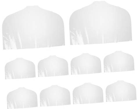 VILLFUL Coperture per Abiti in Pvc Trasparente 10 Pezzi, Sacchetti Antipolvere Traspiranti per Bambini, Grande Capacità, per Armadi e Negozi di Abbigliamento