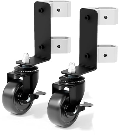 Jiawu Kit de Ruedas Giratorias Packout, Ruedas Delanteras Dobles de 360 ​​grados, Ruedas Packout para Caja de Herramientas Rodante, Accesorios para Caja de Herramientas Packout