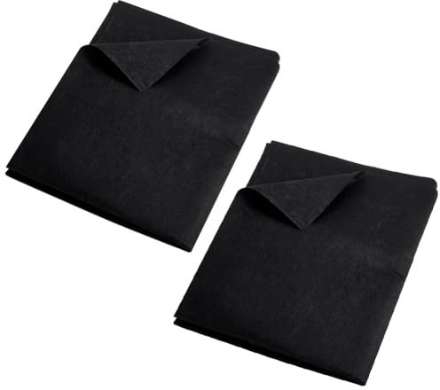 nbeads 2 Pcs Géotextile Non Tissé, 80x200cm Toile de Paillage Anti-Mauvaises Herbes Géotextile Filtrant Noir pour Systèmes de Drainage et Puits D'Eaux Pluviales