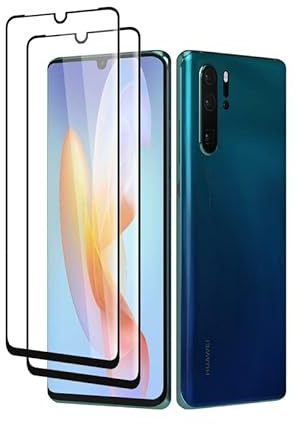 Devgoed [2 Stück] für Schutzfolie Huawei P30 Pro Panzerglas, Anti-Bläschen Displayschutz Huawei P30 Pro Folie, Anti-Fingerabdruck Anti-Kanten Displayfolie Schutzglas