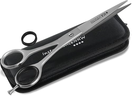 Premium Friseurschere Haarschere mit Mikroverzahnung mit Aufbewahrungsetui | Haarschneideschere Edelstahl Rostfrei für einen perfekten Haarschnitt