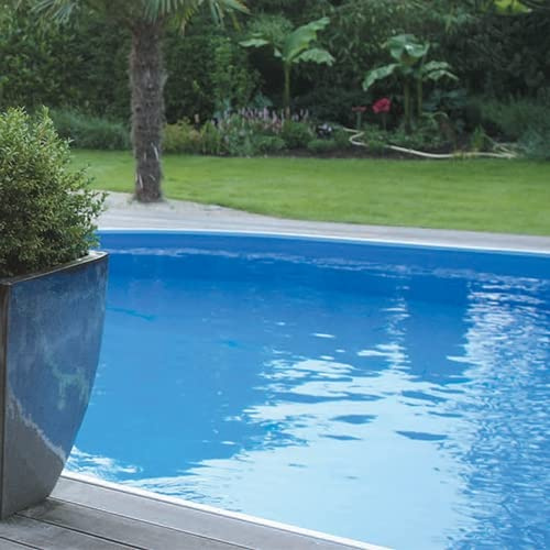 Pool Ersatzfolie rund in verschiedenen Größen - Dicke 0,3 mm - Tiefe 120 cm - Farbe blau - Overlap 550x120cm