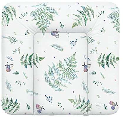 Ceba Baby® Wickelauflage 75x72 cm – Weiche Wickeltischauflage für Jungen & Mädchen – Wasserdicht & Abwaschbar – OEKO-TEX® 100 – Made in EU - Polypodie